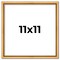 Square Classic Modern Gold Picture Frame - UV Acrylic, Foam Board Backing, Hanging Hardware